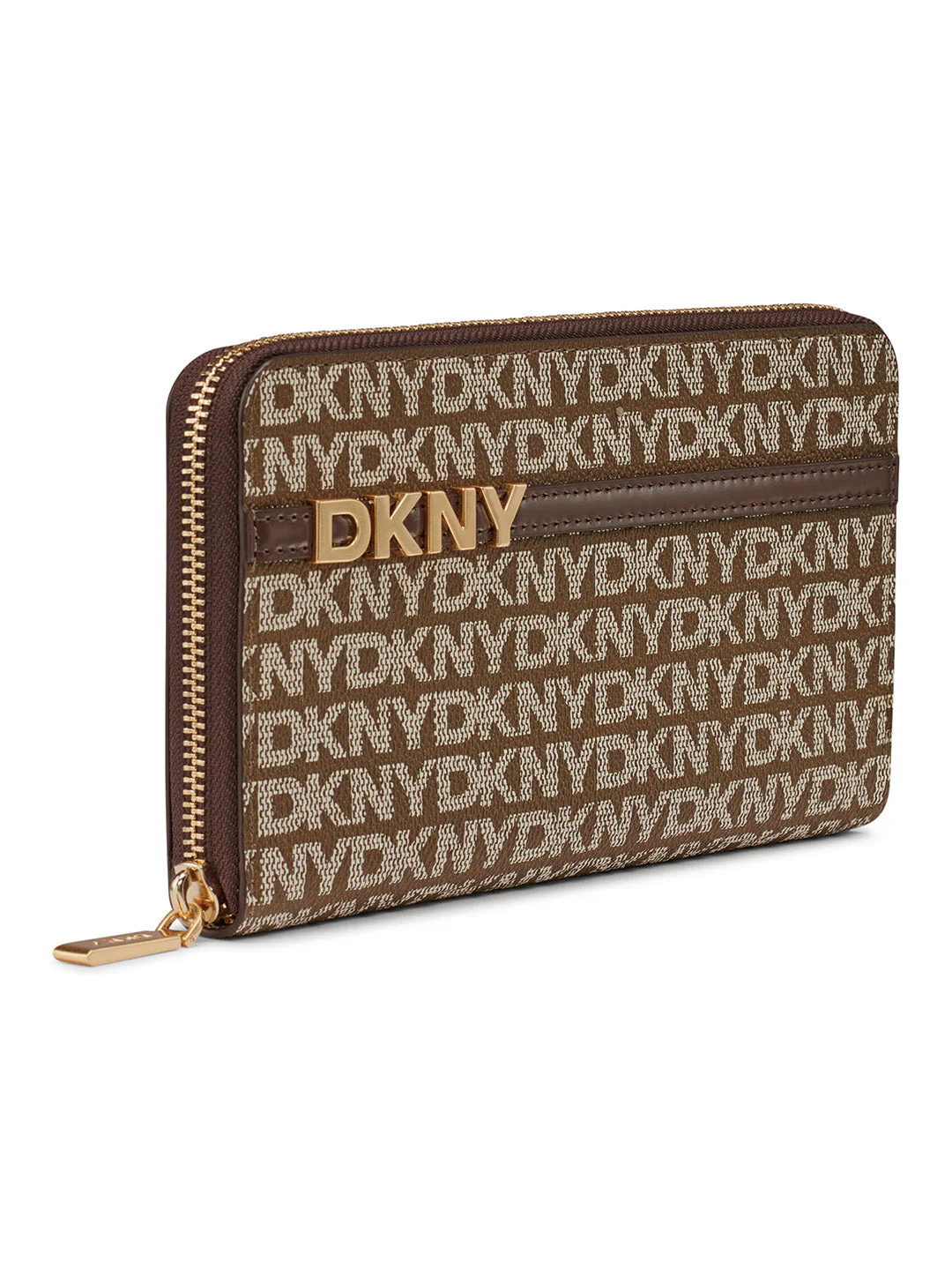 DKNY Women Brown Logo Print Wallets - Image 5