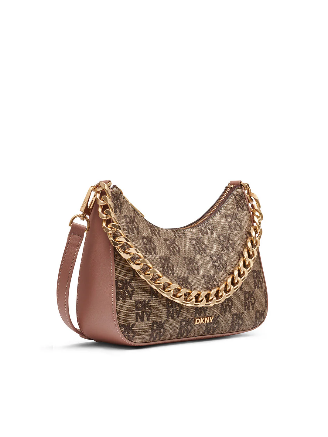 DKNY Women Brown Logo Print  Crossbody Bags - Image 5
