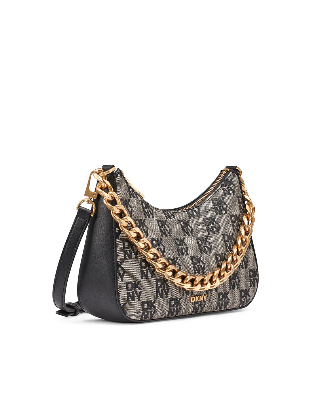 DKNY Women Black Logo Print  Crossbody Bags - Image 5