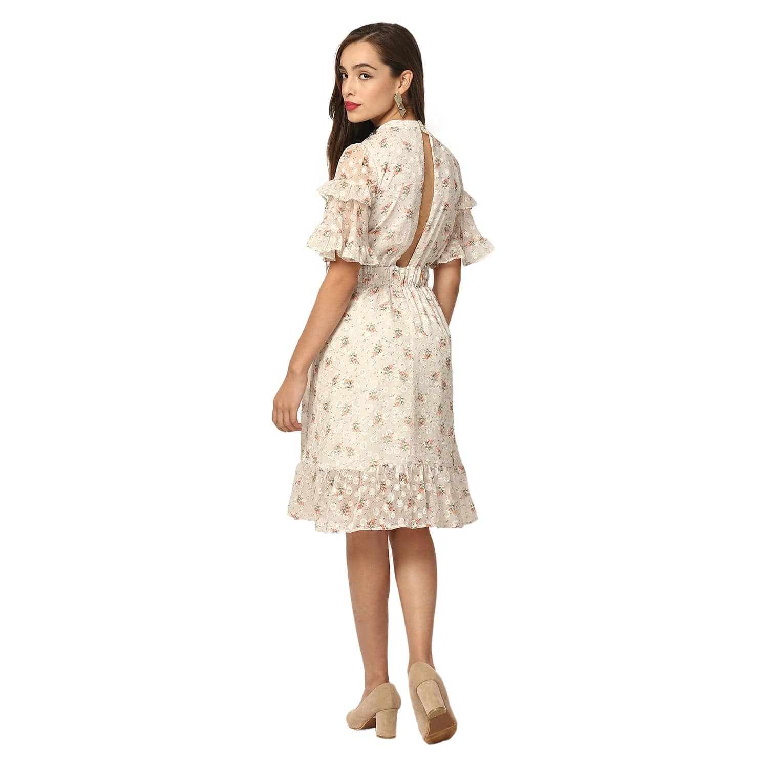 Elle Women Cream Dress - Image 2