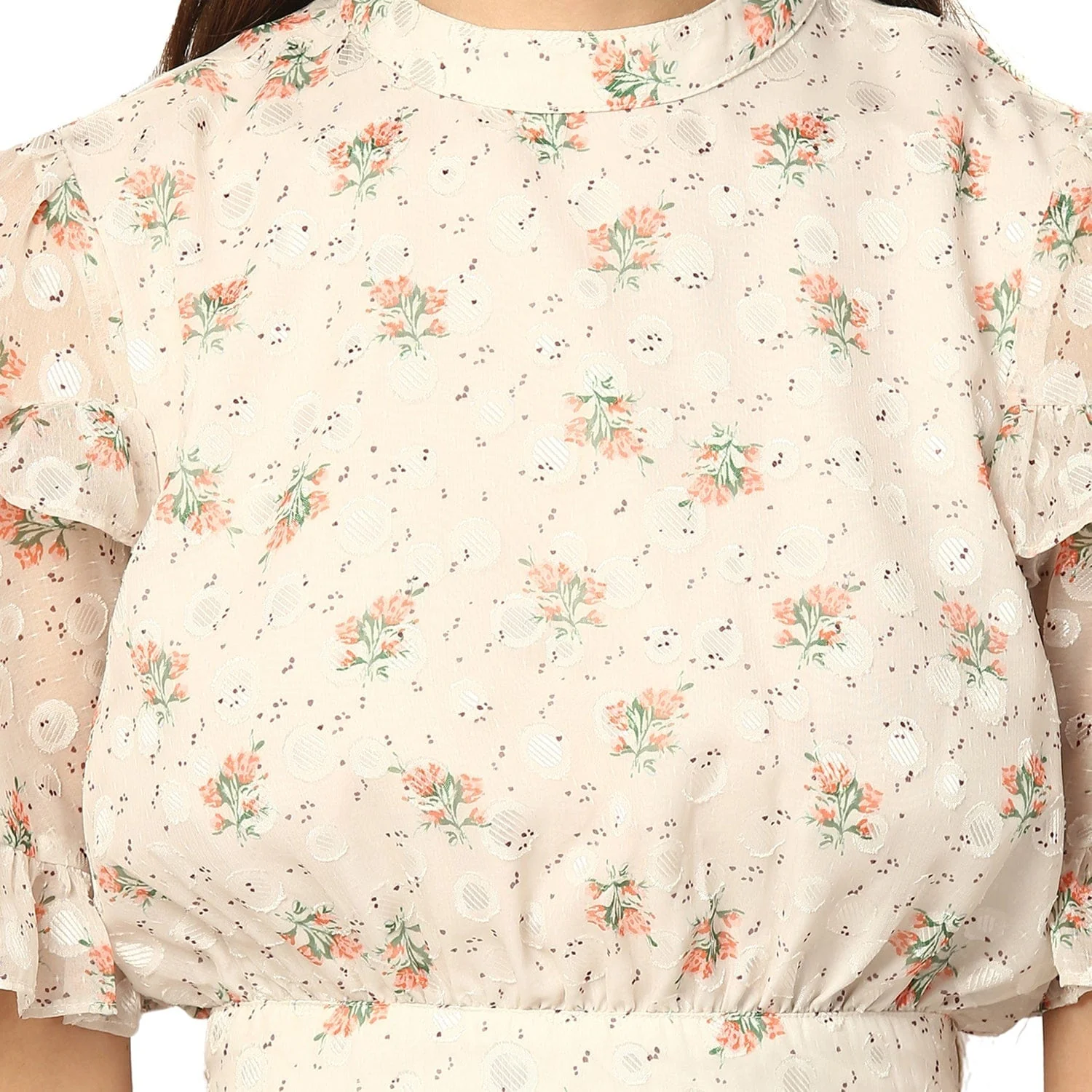 Elle Women Cream Dress - Image 3