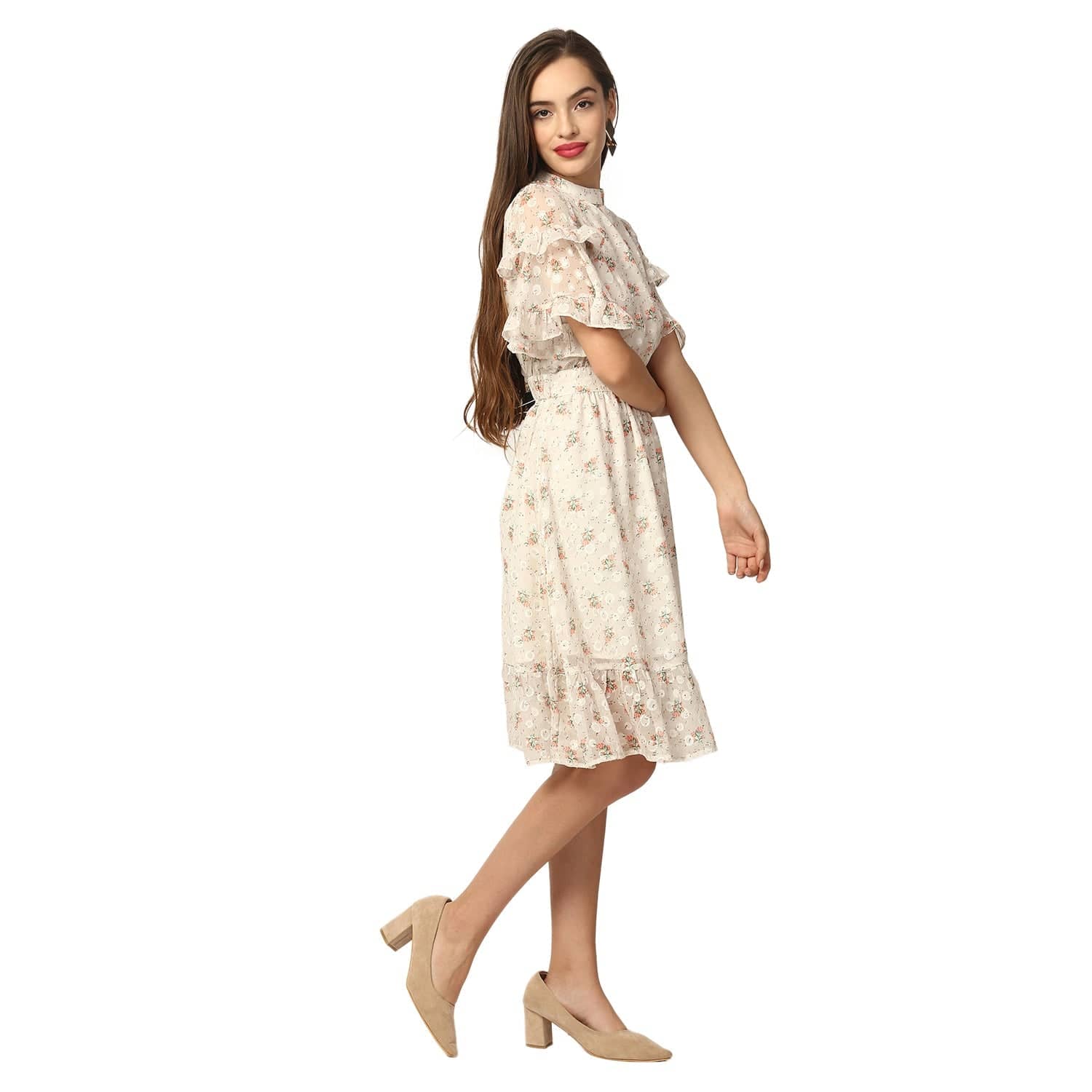 Elle Women Cream Dress - Image 5