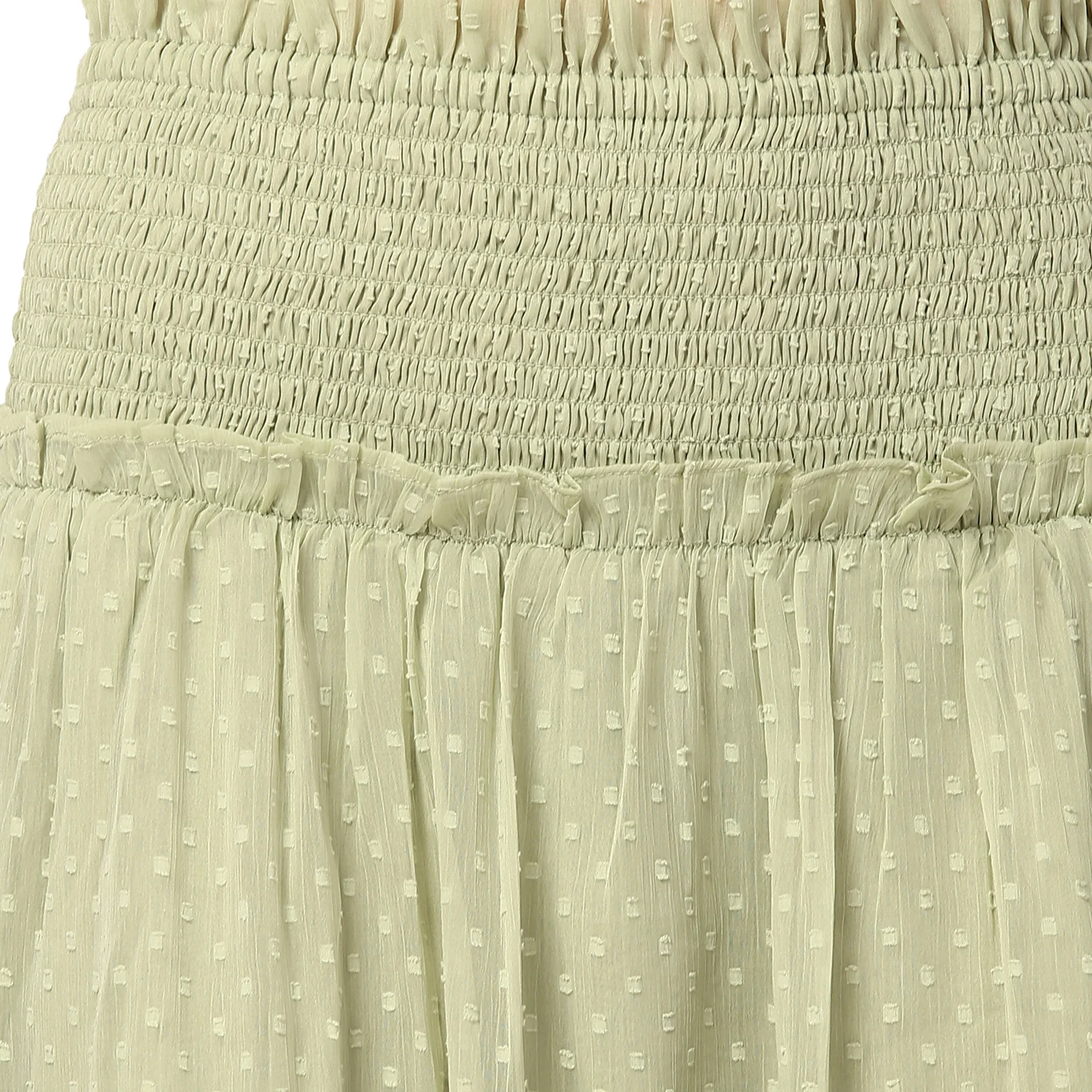 Elle Women Green Solid Regular Fit Skirt - Image 4