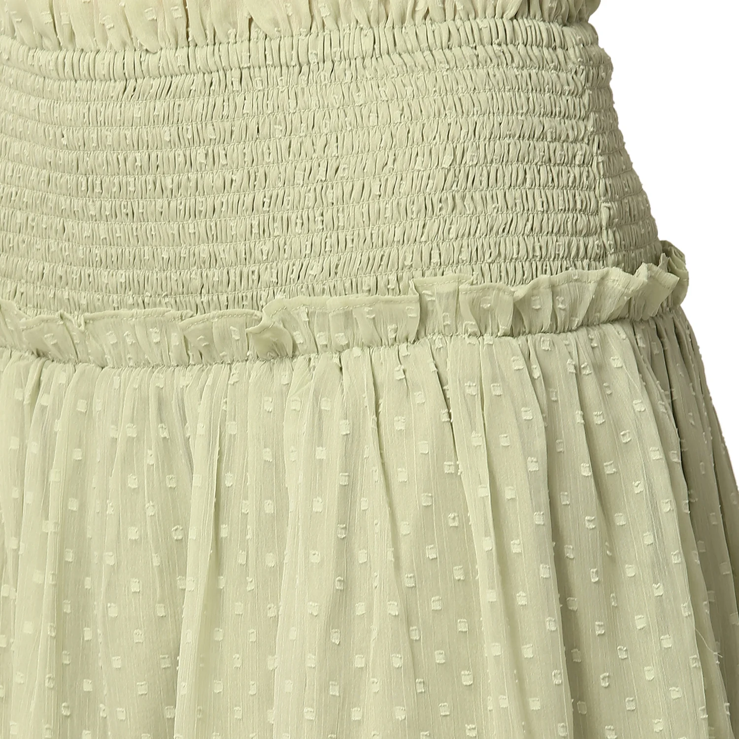 Elle Women Green Solid Regular Fit Skirt - Image 5