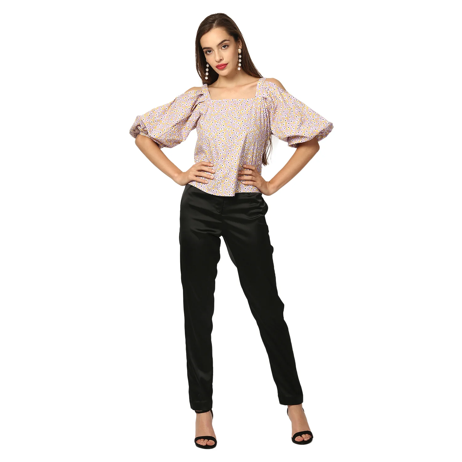 Elle Women Multi Printed Round Neck Top - Image 5