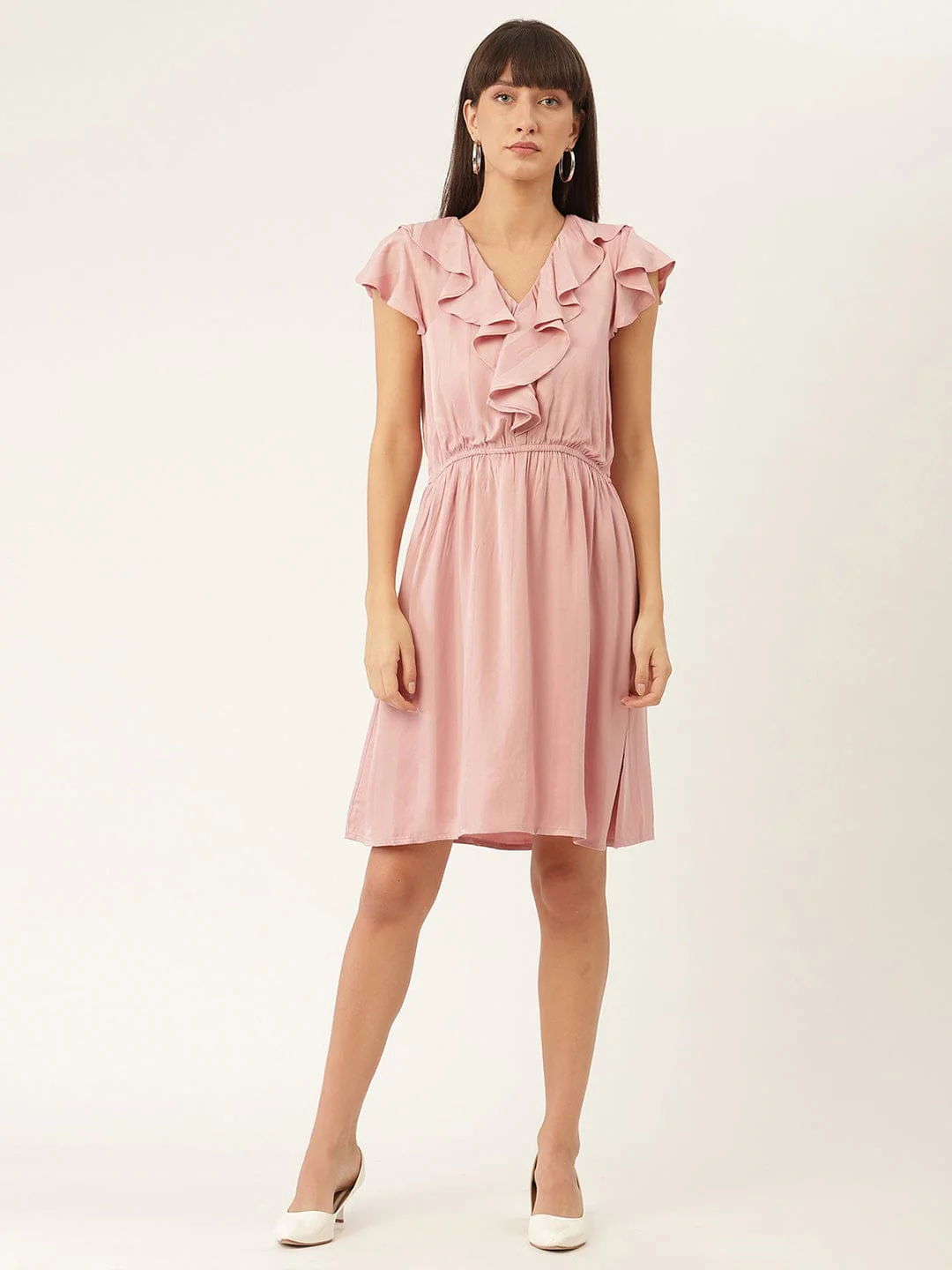 Elle Women V Neck Dress