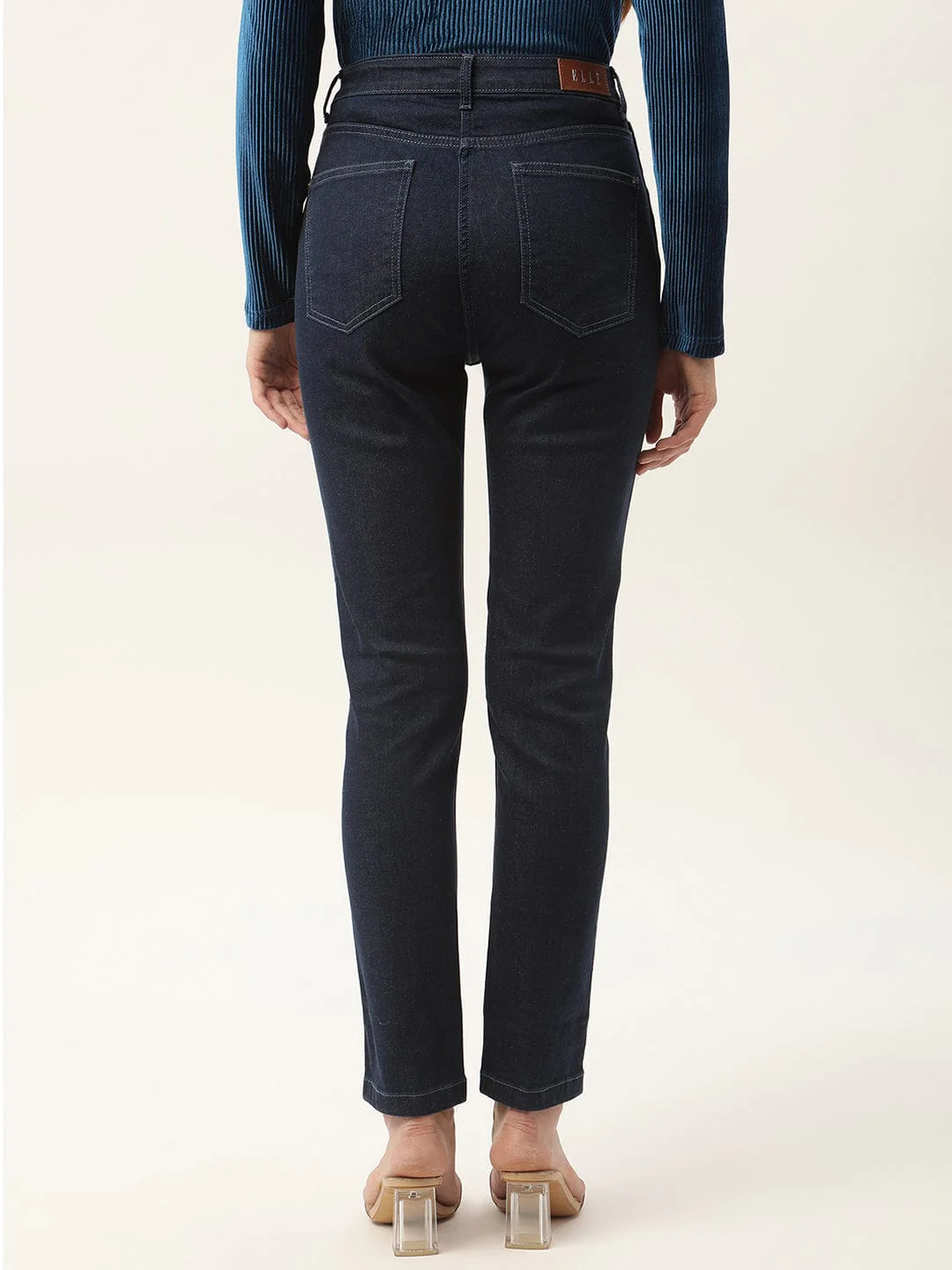 Elle Women Blue Straight Fit Jeans - Image 2