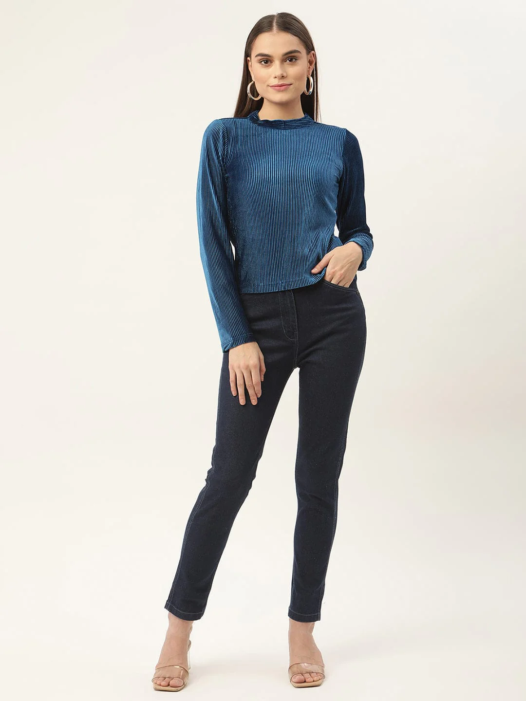 Elle Women Blue Straight Fit Jeans - Image 5