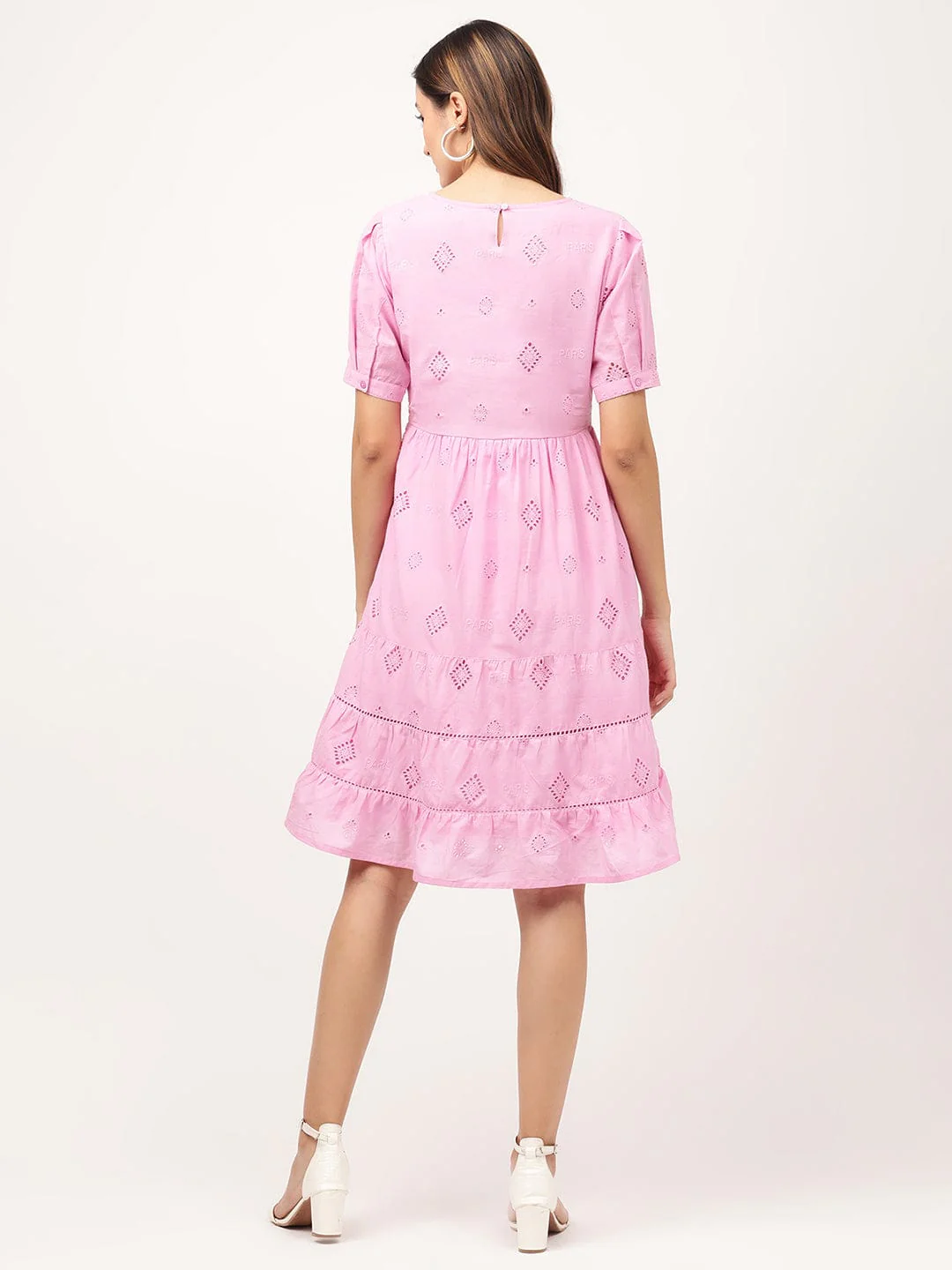 Elle Women Pink Dress - Image 2