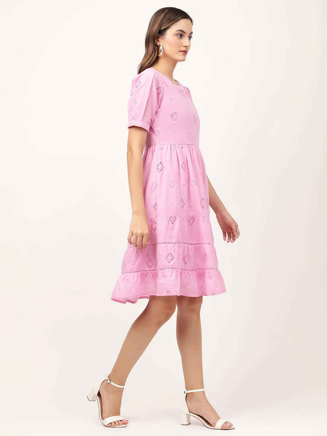 Elle Women Pink Dress - Image 4