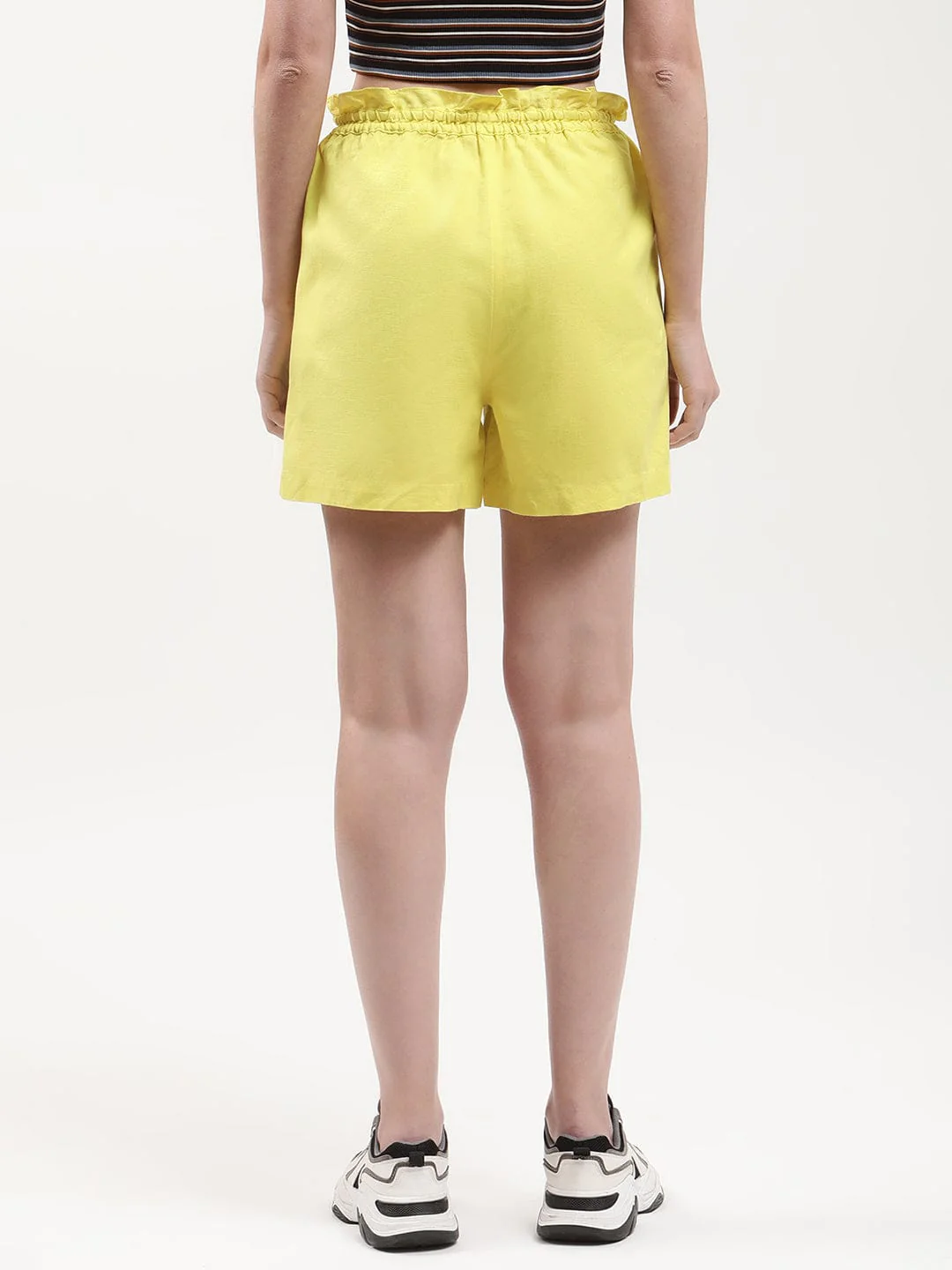 Elle Women Green Flared Shorts - Image 2