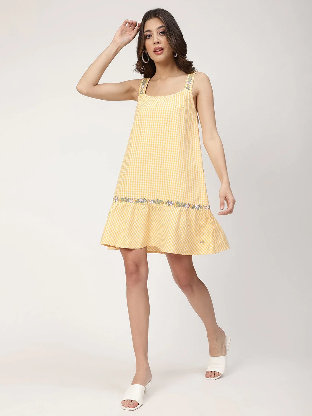 Elle Women Yellow Dress - Image 4