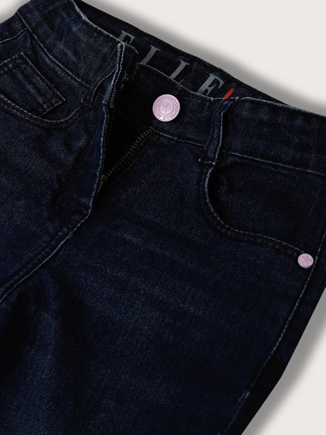 Elle Kids Girls Mid Blue Bootcut Jeans - Image 3