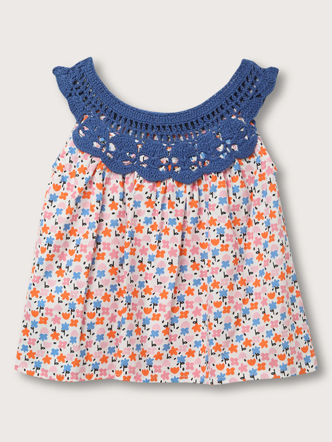 Elle Girls Pink Printed Round Neck Top - Image 2