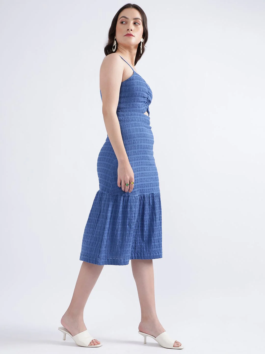 Elle Women Blue Dress - Image 2