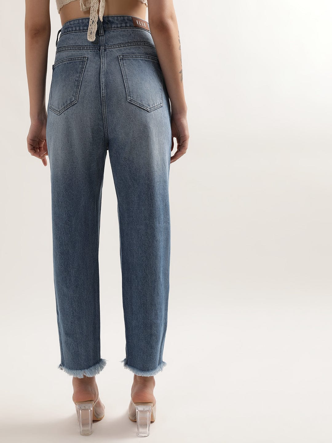 Elle Women Blue Regular Fit Jeans - Image 3
