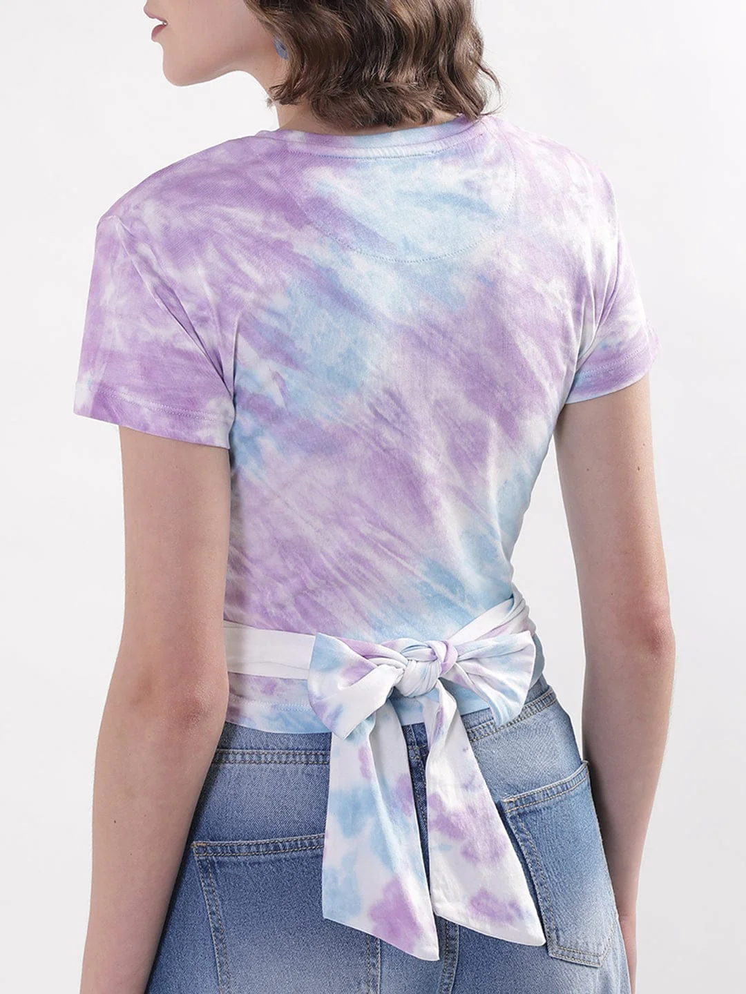 Elle Women Blue Tshirt - Image 2