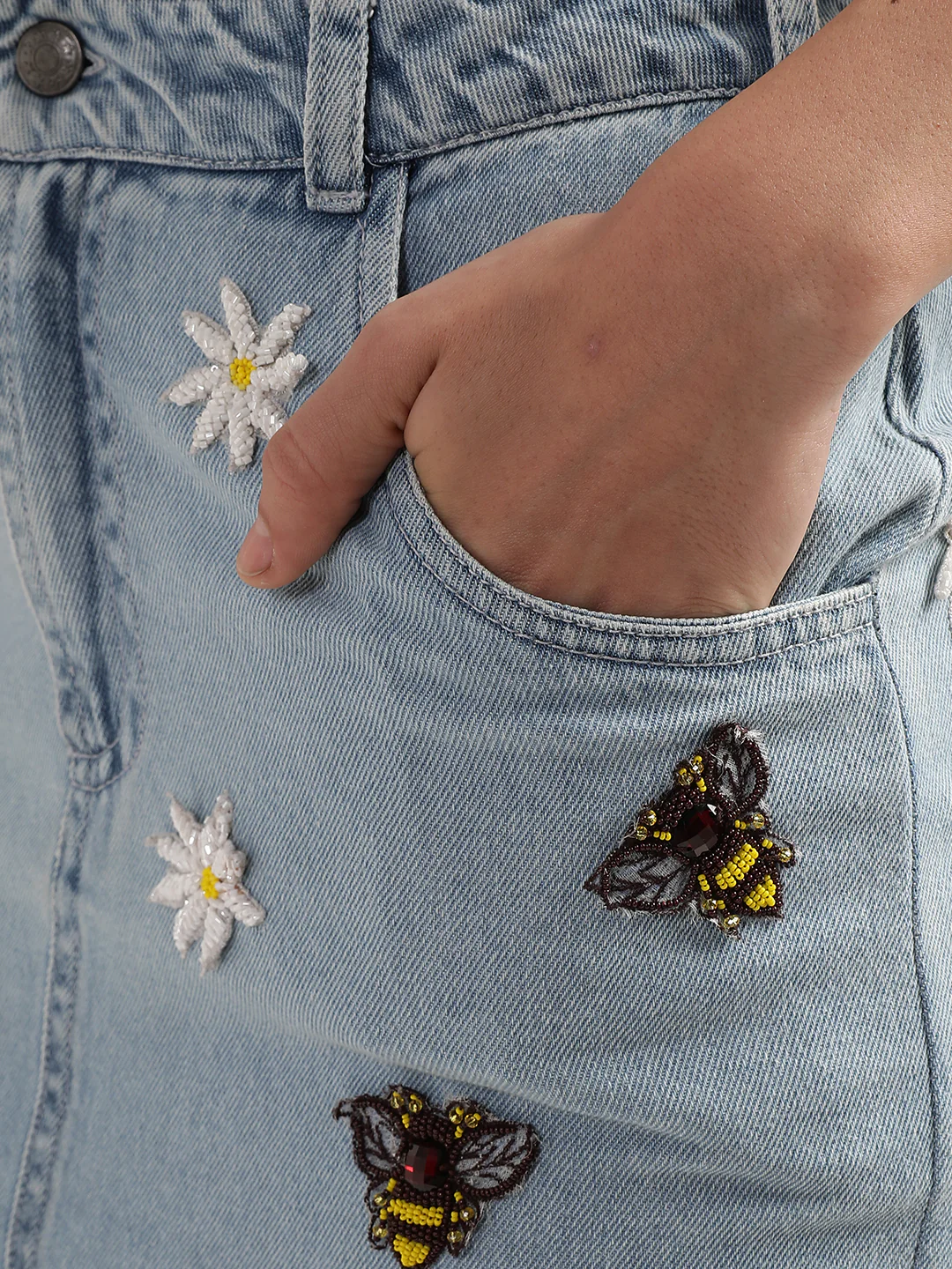Elle Women Light Blue Skirt - Image 7
