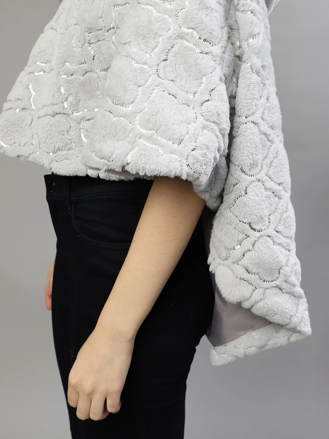 Elle Women Embellished Collar Neck Short Sleeves Jacket - Image 7