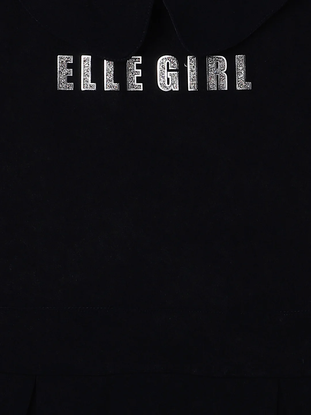 Elle Girls Solid Full Sleeves Peter Pan Collar Dress - Image 4
