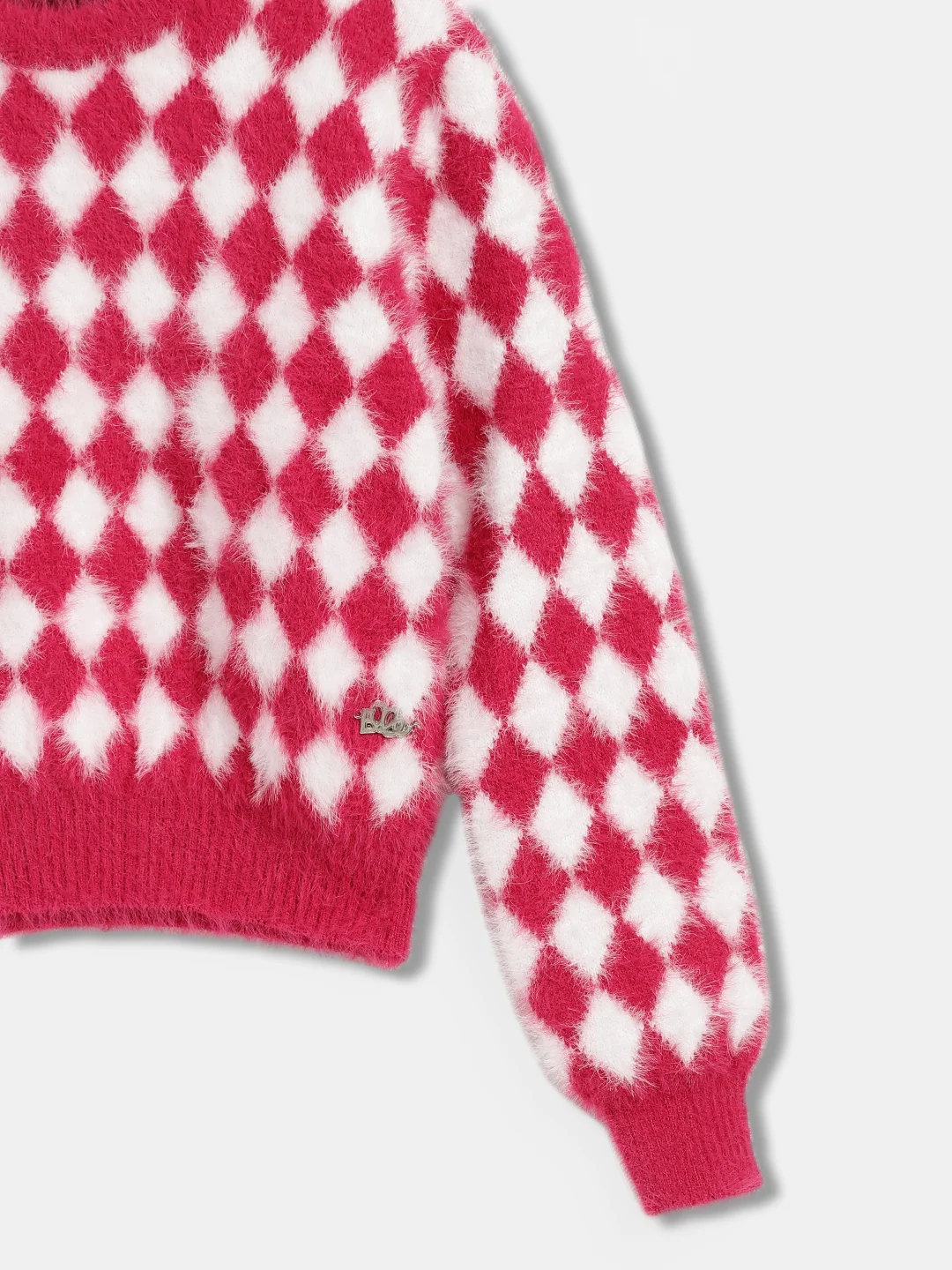 Elle Girls Printed Full Sleeves Round Neck Sweater - Image 5