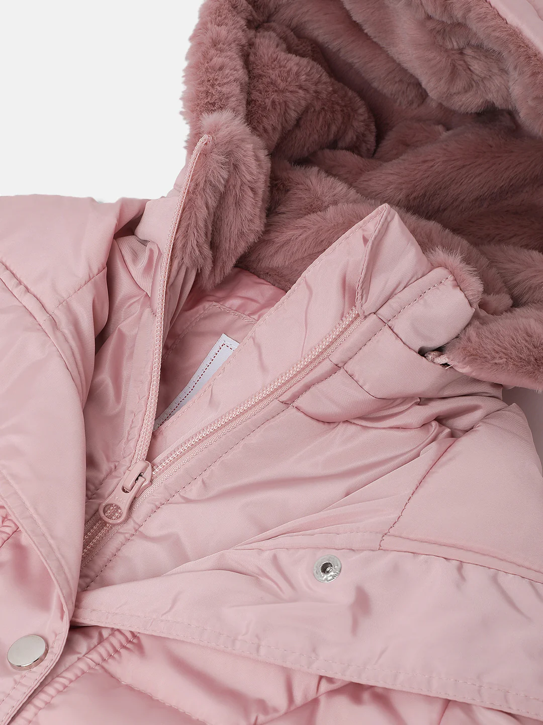 Elle Girls Solid Full Sleeves Stand Collar Jacket - Image 3