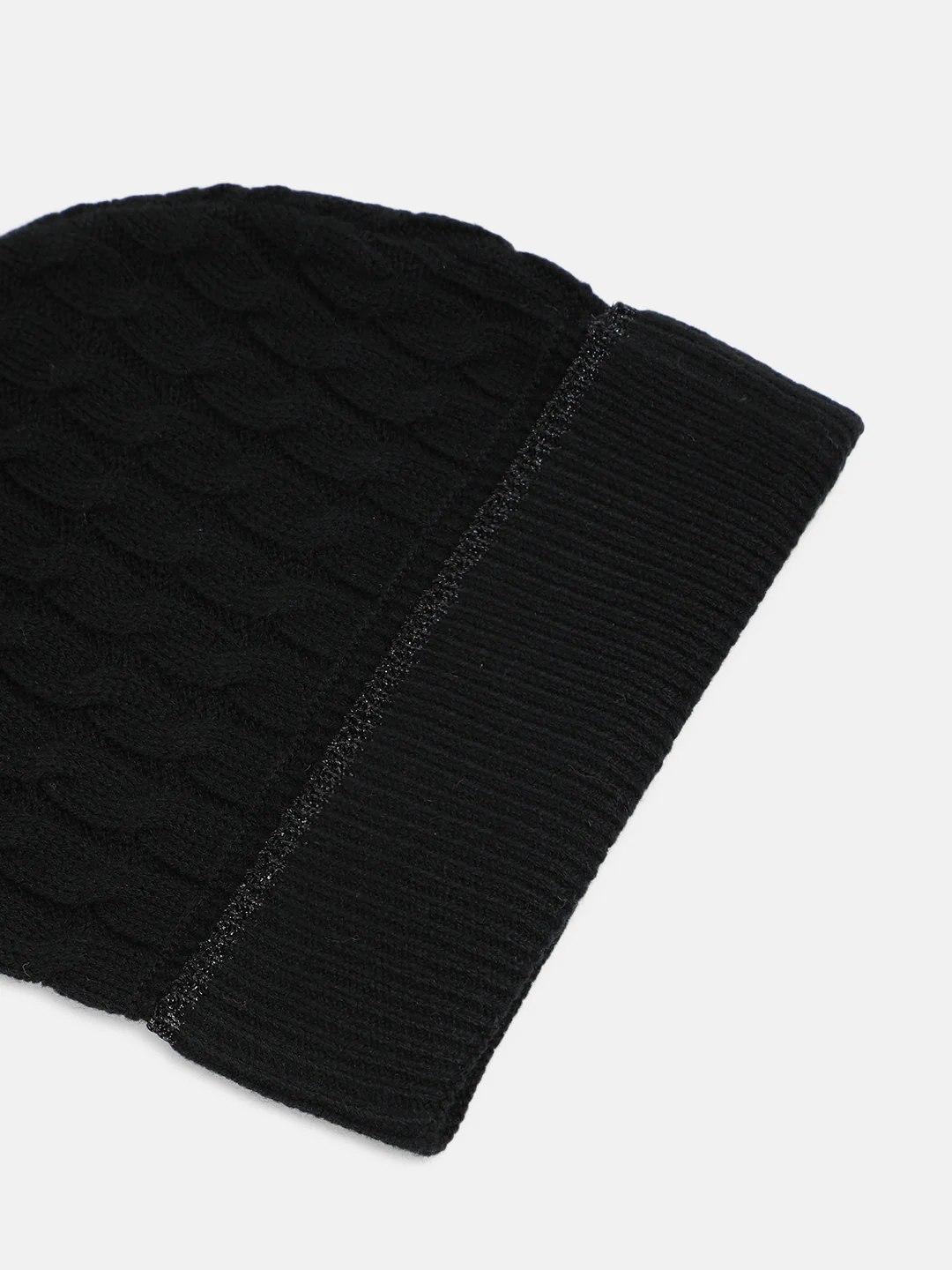 Elle Girls Black Solid Caps - Image 3