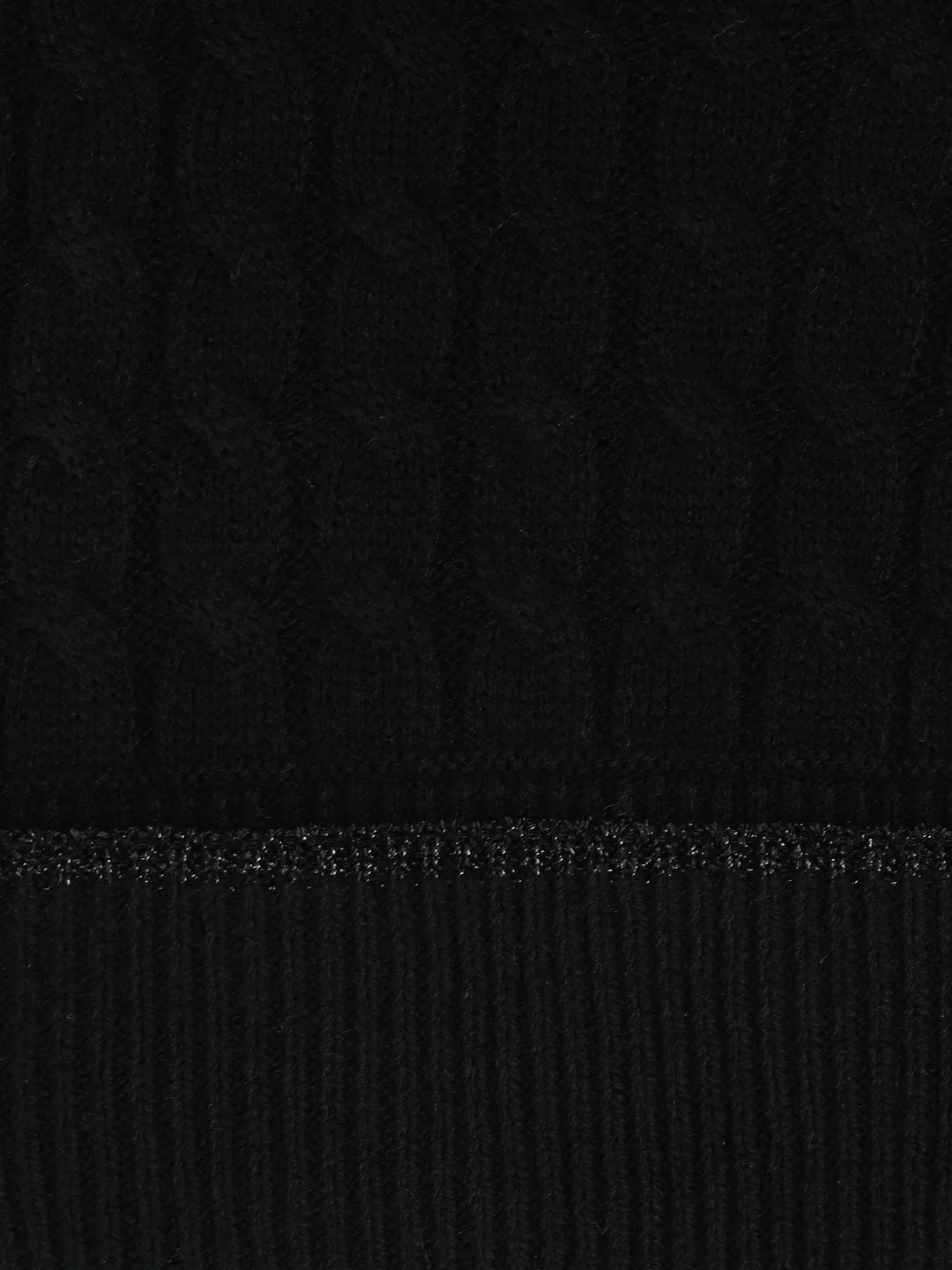 Elle Girls Black Solid Caps - Image 4