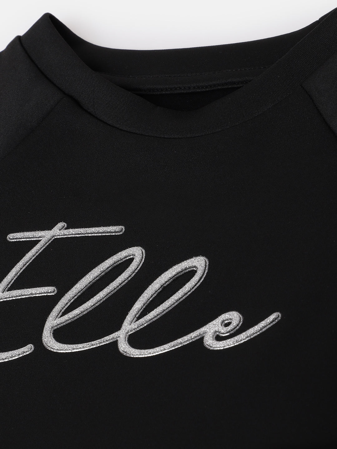 Elle Girls Solid Full Sleeves Round Neck Dress - Image 3