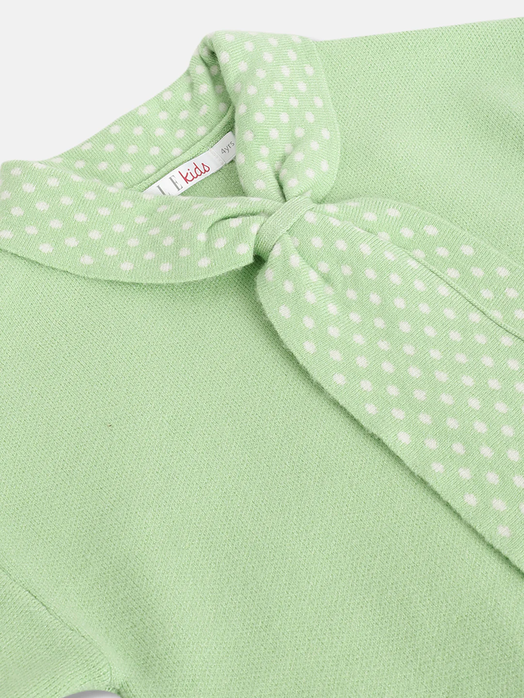 Elle Girls Solid Full Sleeves Round Neck Sweater - Image 3
