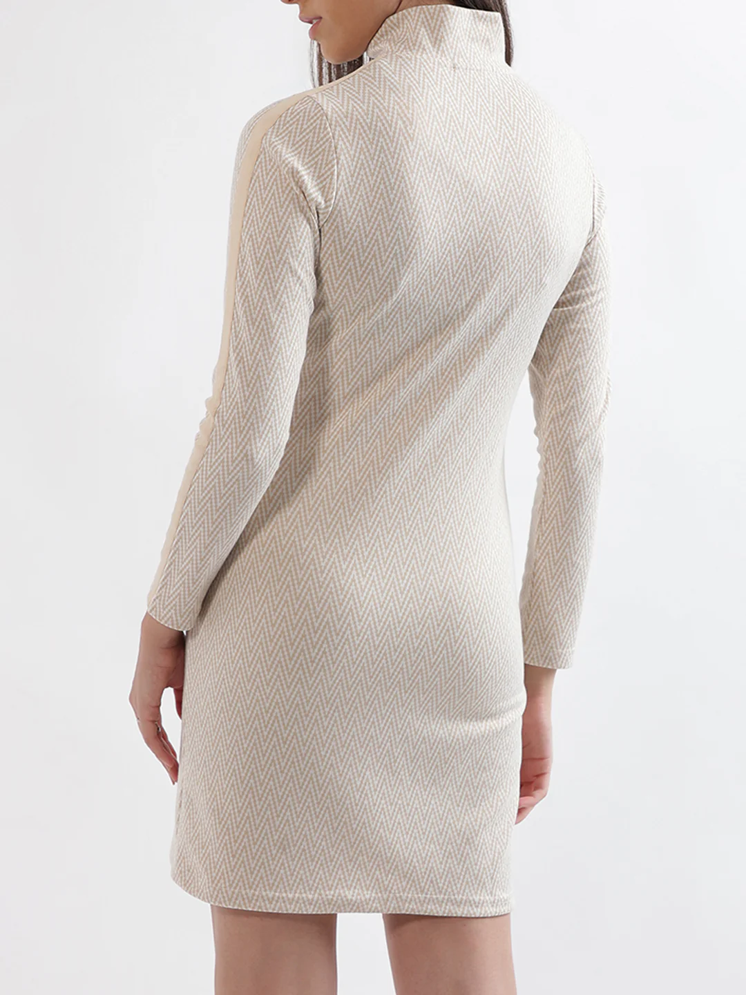 Elle Women Multi Printed Band Collar Dress - Image 3