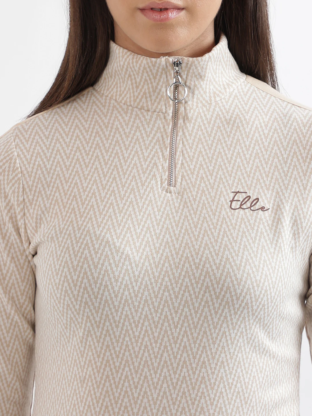 Elle Women Multi Printed Band Collar Dress - Image 6