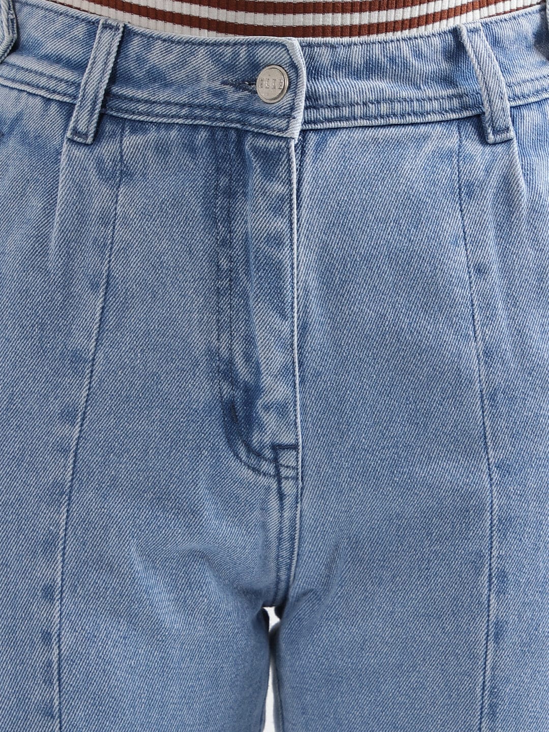 Elle Women Blue Mom Fit Jeans - Image 5