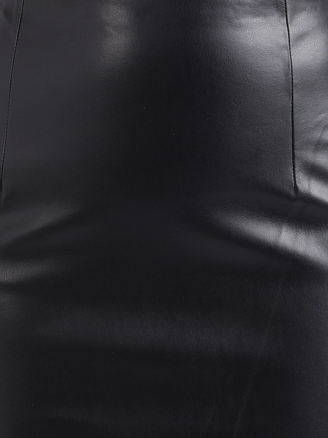 Elle Women Black Solid Fitted Pencil Skirt - Image 6