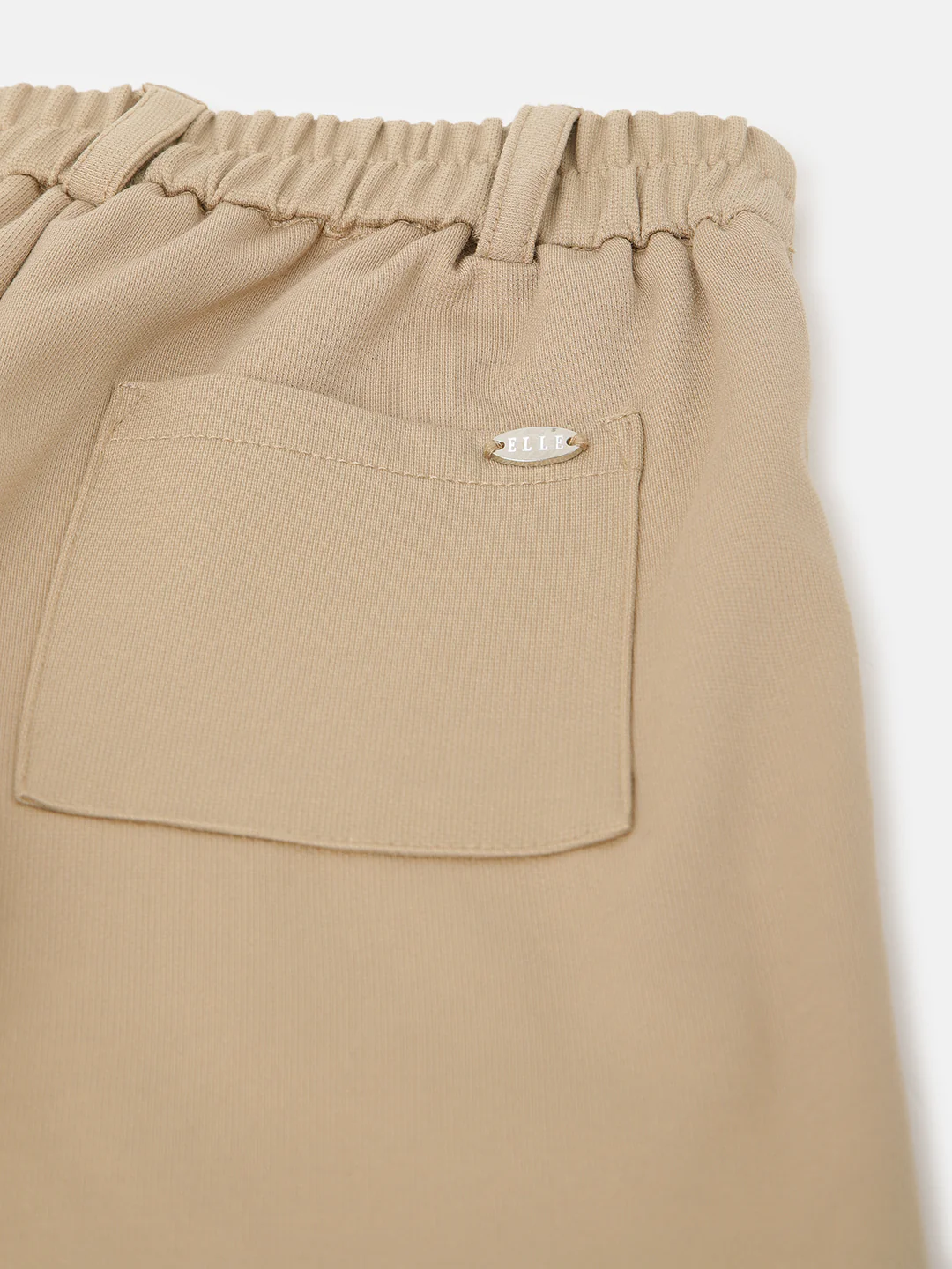 Elle Girls Beige Solid Bootcut Mid-Rise Trouser - Image 6