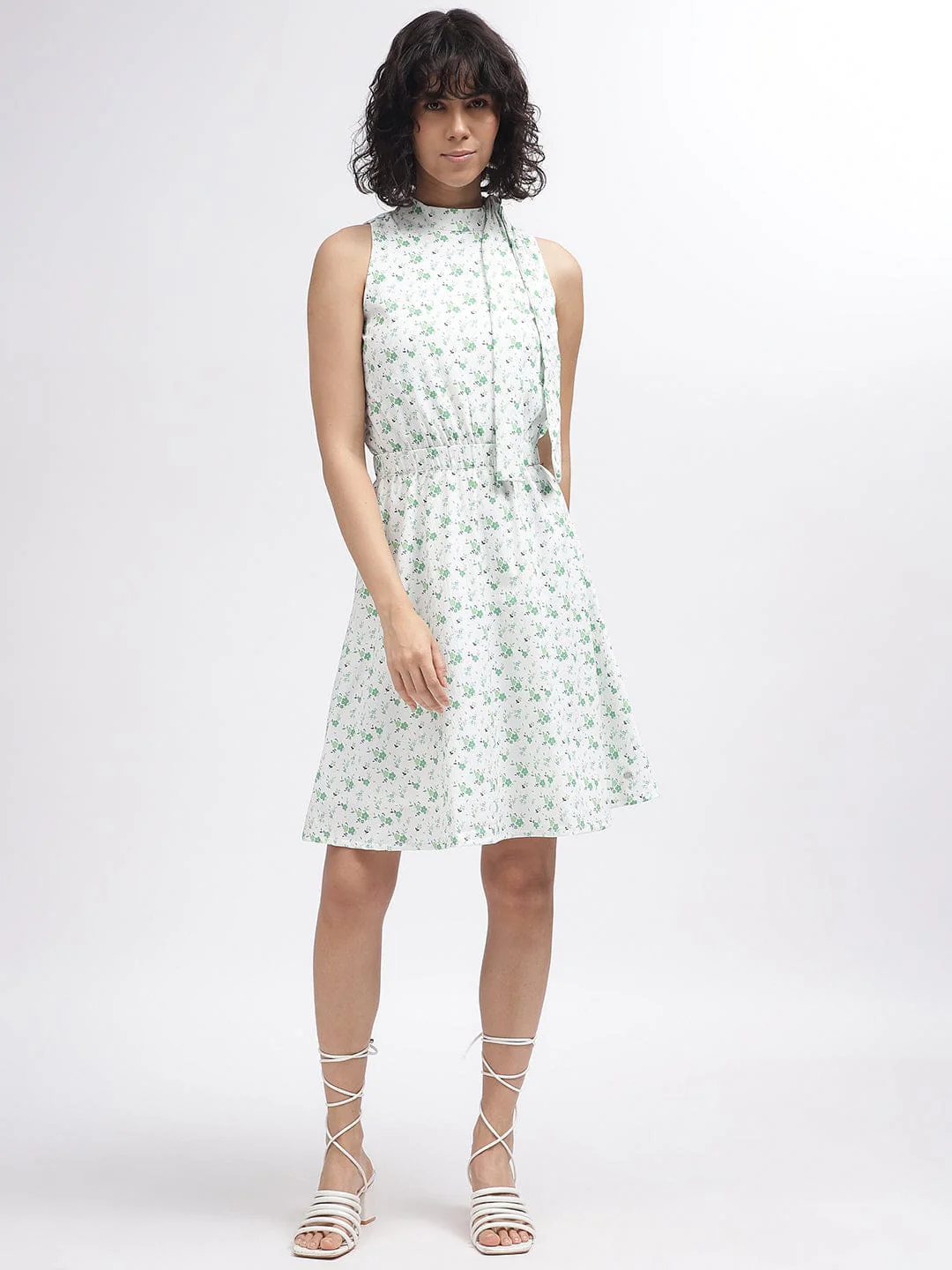 Elle Women Cream Dress