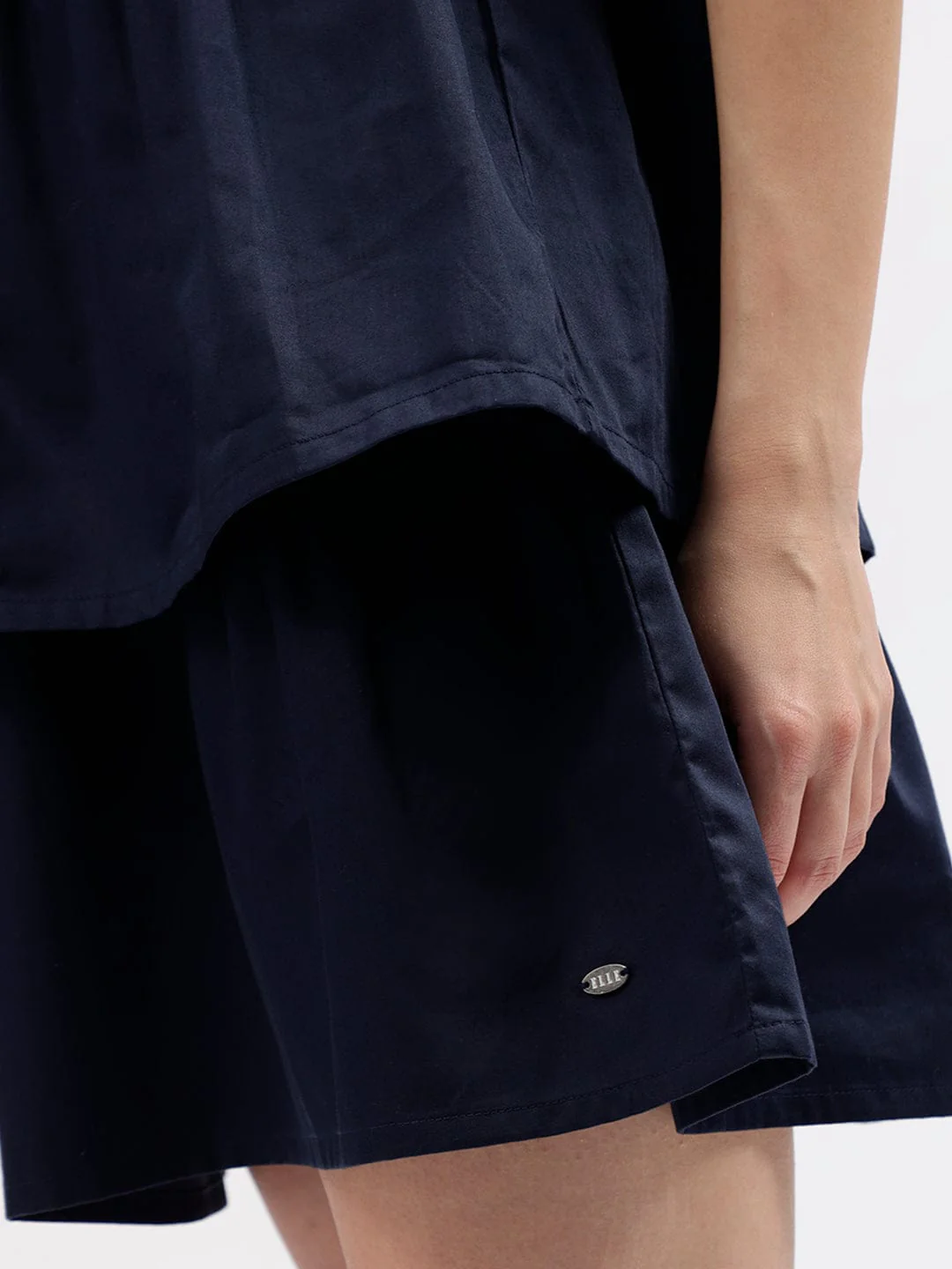 Elle Women Blue Shirt Collar Dress - Image 6