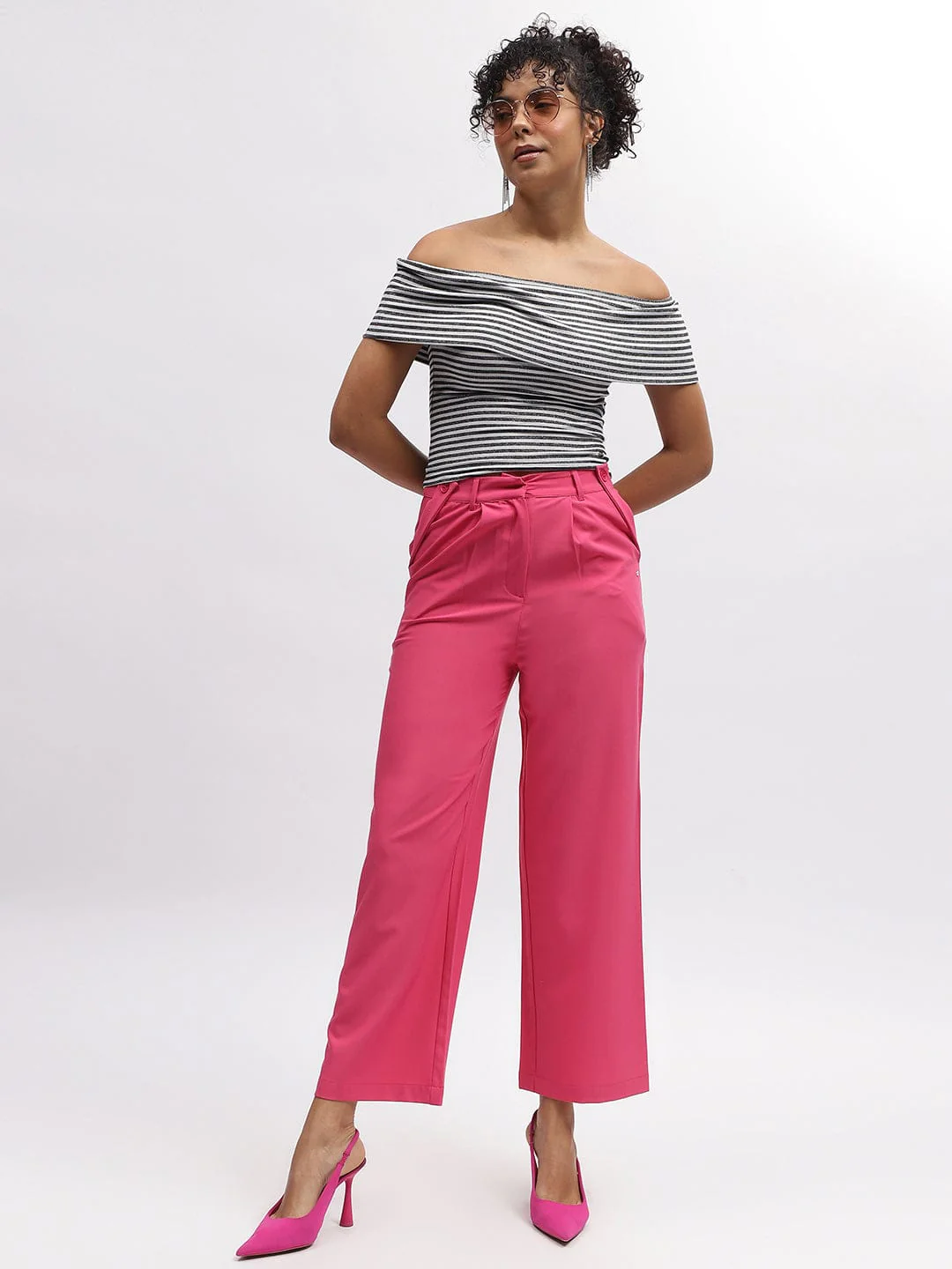 Elle Women Black Off Shoulder Tshirt - Image 5