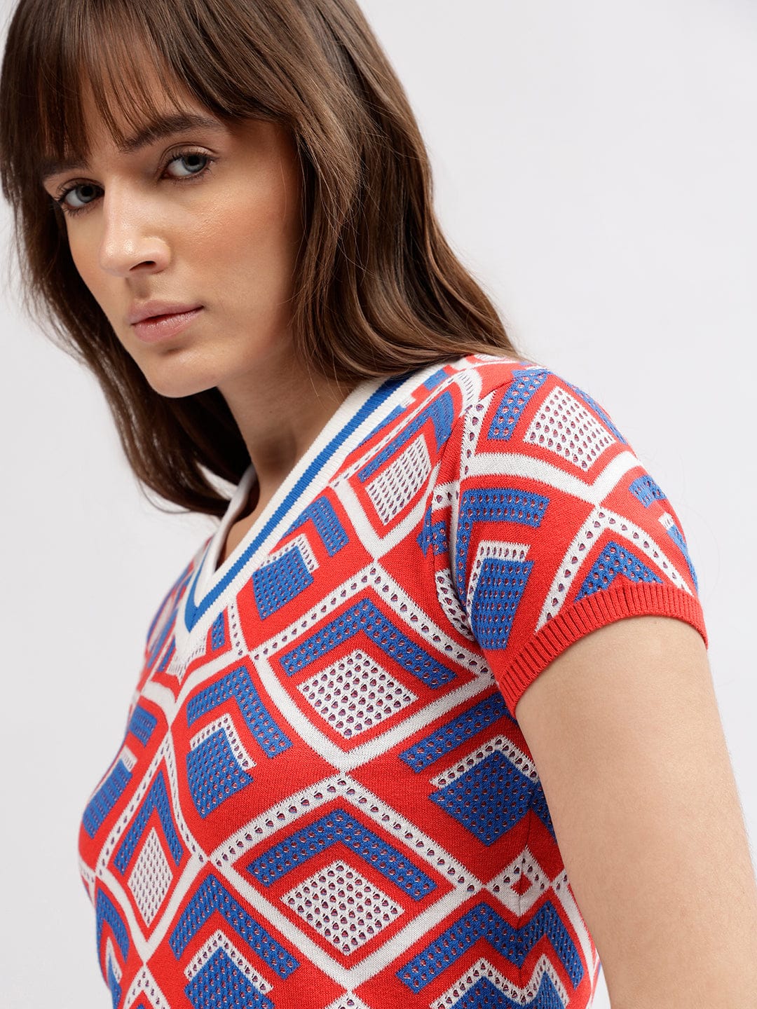 Elle Women Multi Crew Neck Tshirt - Image 5