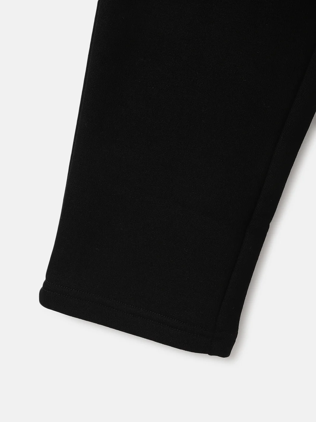 Elle Girls Black Solid Relaxed Fit Mid-Rise Track Pants - Image 5