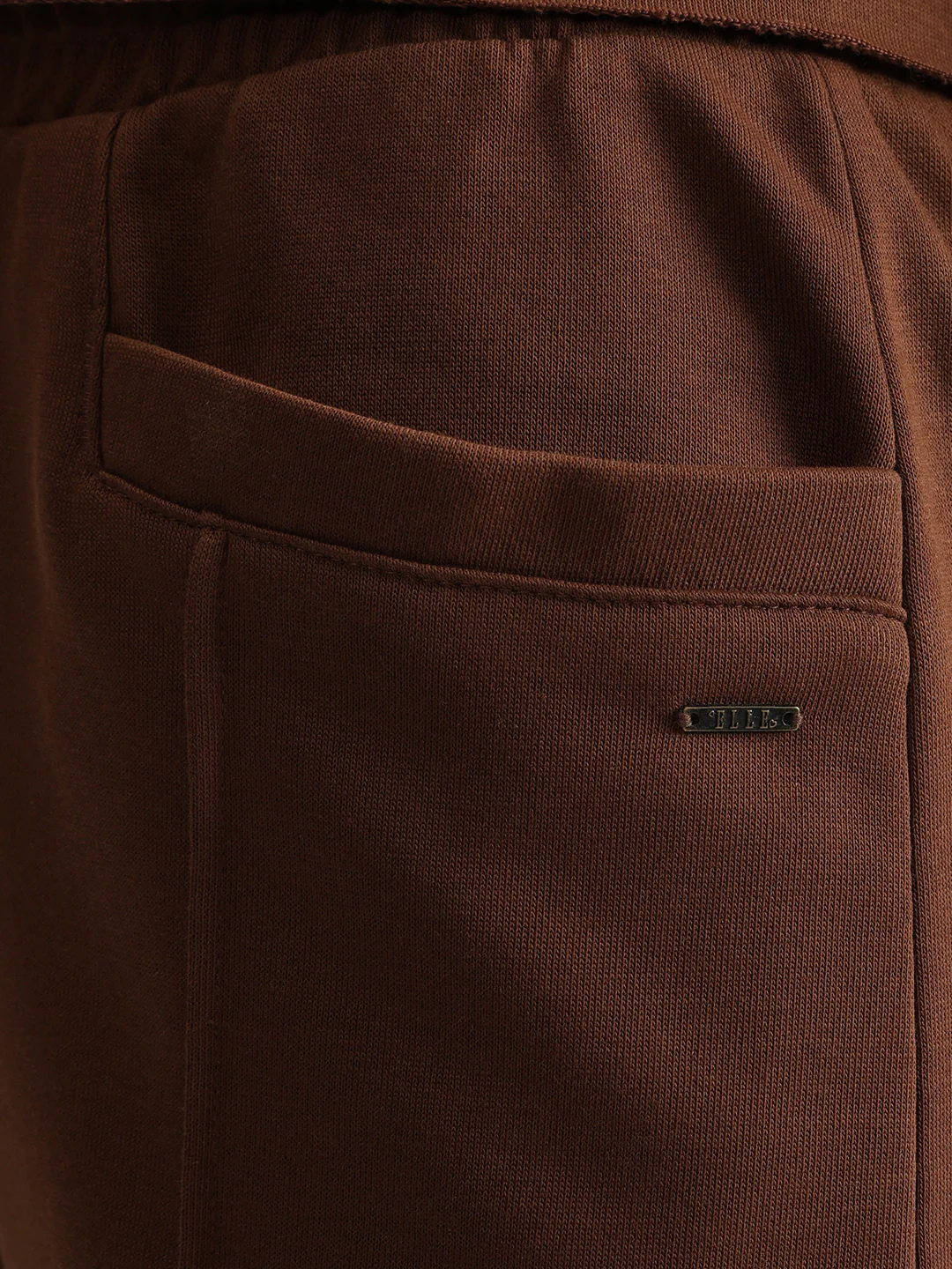 Elle Women Brown Solid Relaxed Fit Sweatpant - Image 9