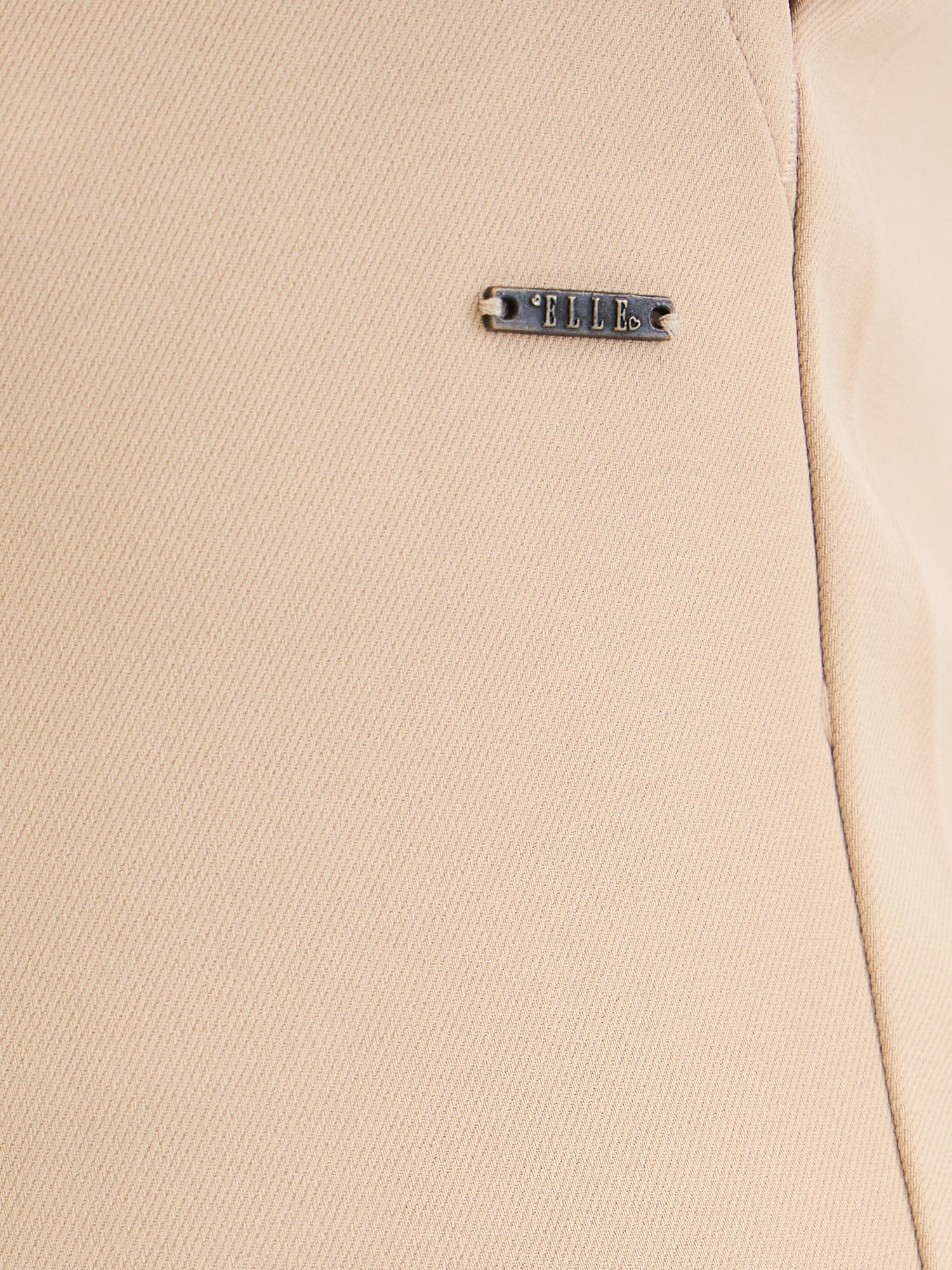 Elle Women Beige Bell Bottom Solid Trouser - Image 5