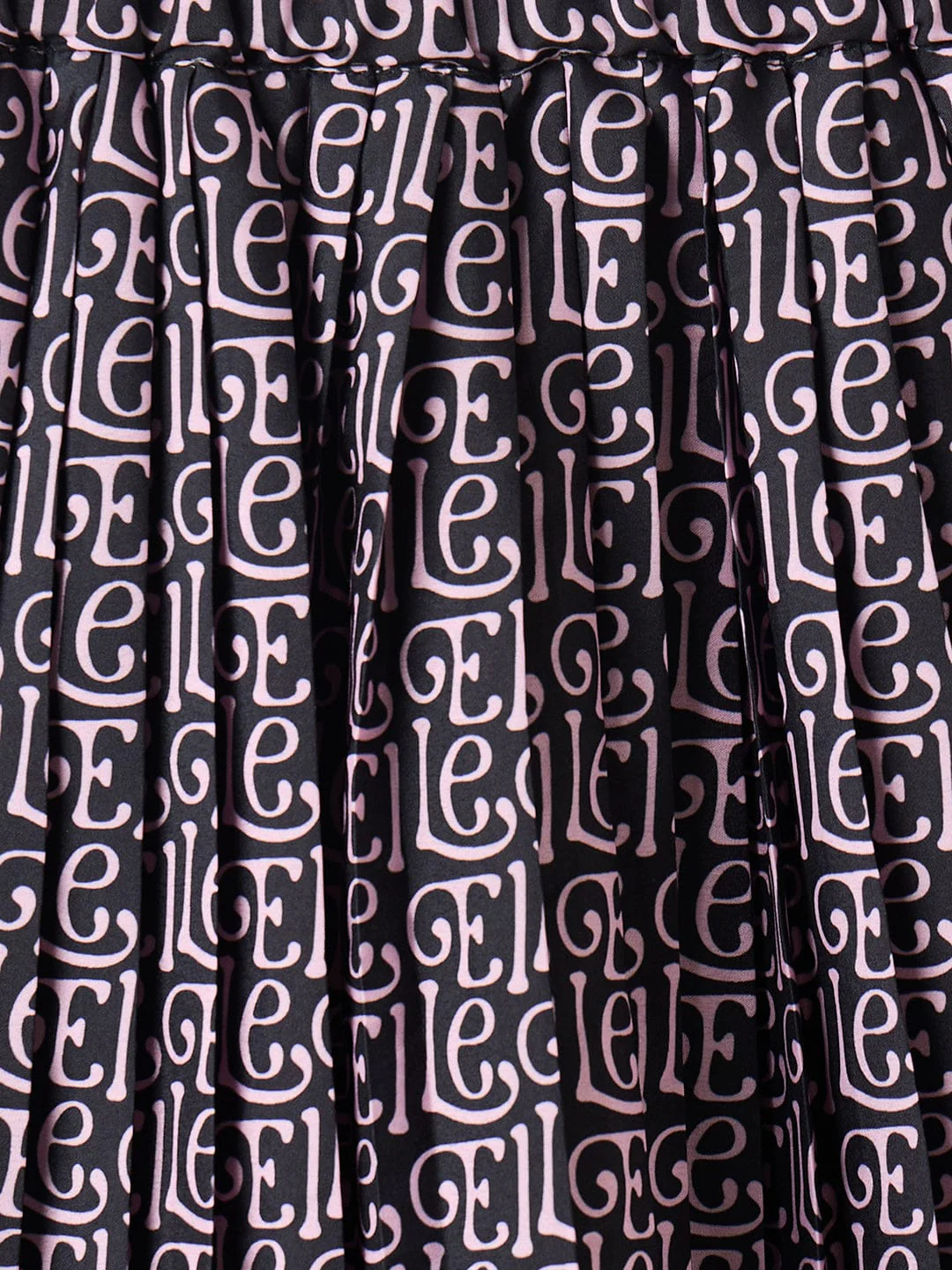 ELLE Girls Black Woven Regular Fit Pleated Skirt - Image 3