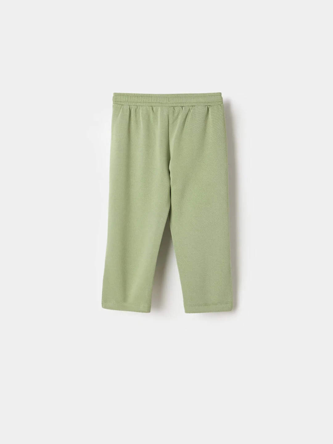 ELLE Girls Green Blended Solid Sweatpant - Image 2