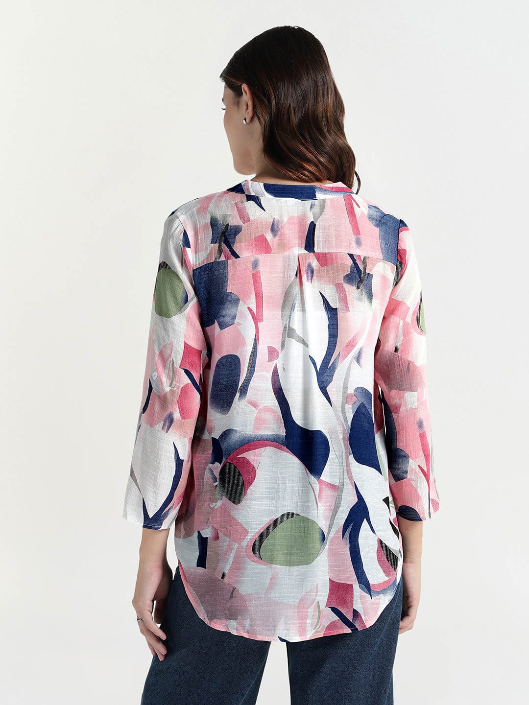 Elle Women Multi V Neck Top - Image 3
