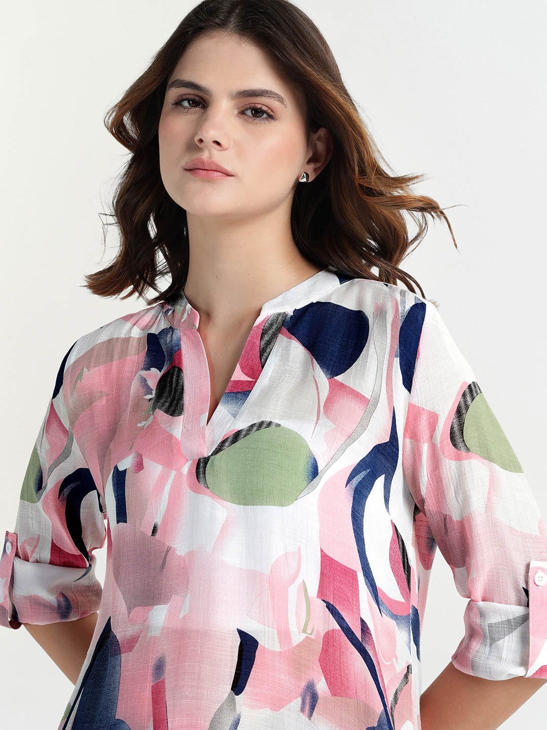 Elle Women Multi V Neck Top - Image 5
