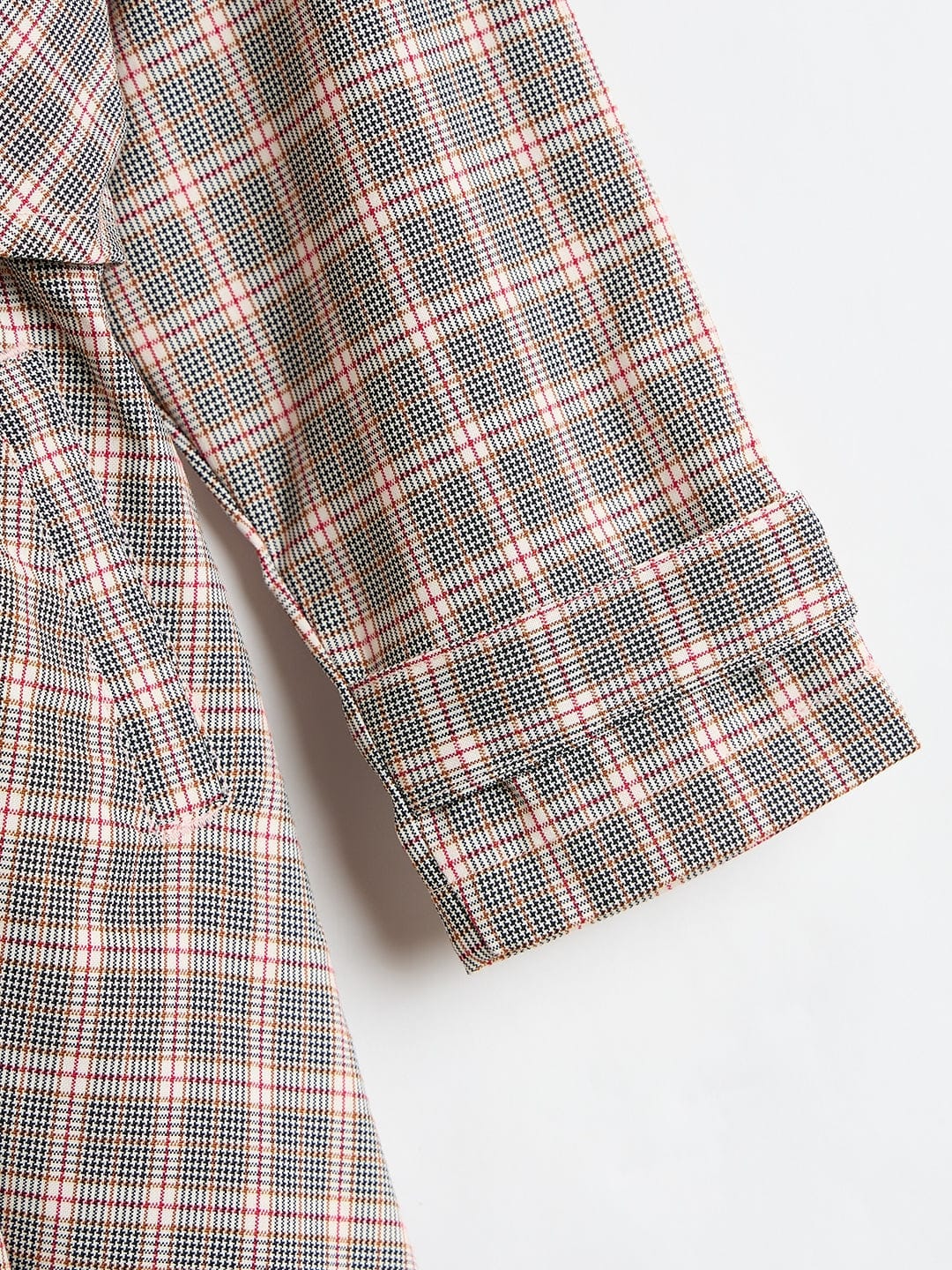 ELLE Girls Multicolour Checks Regular Fit Midi Dress - Image 4