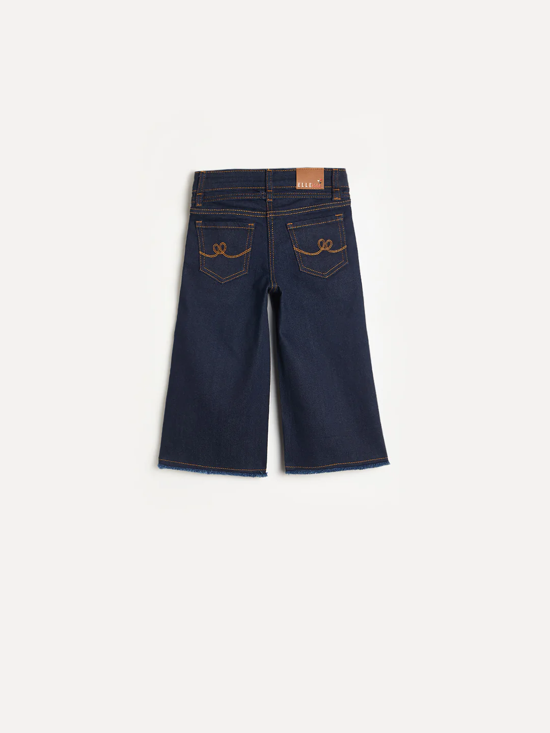 Elle Girls Navy Blue Solid Stretchable Straight Fit Jeans - Image 3