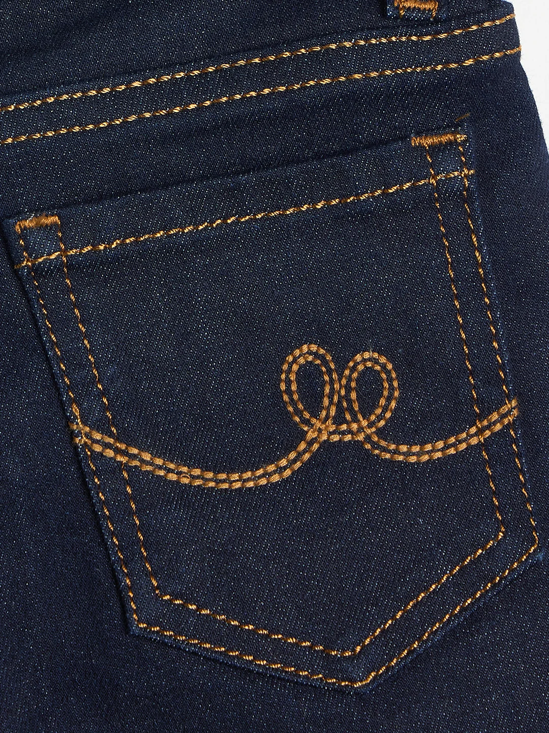 Elle Girls Navy Blue Solid Stretchable Straight Fit Jeans - Image 5