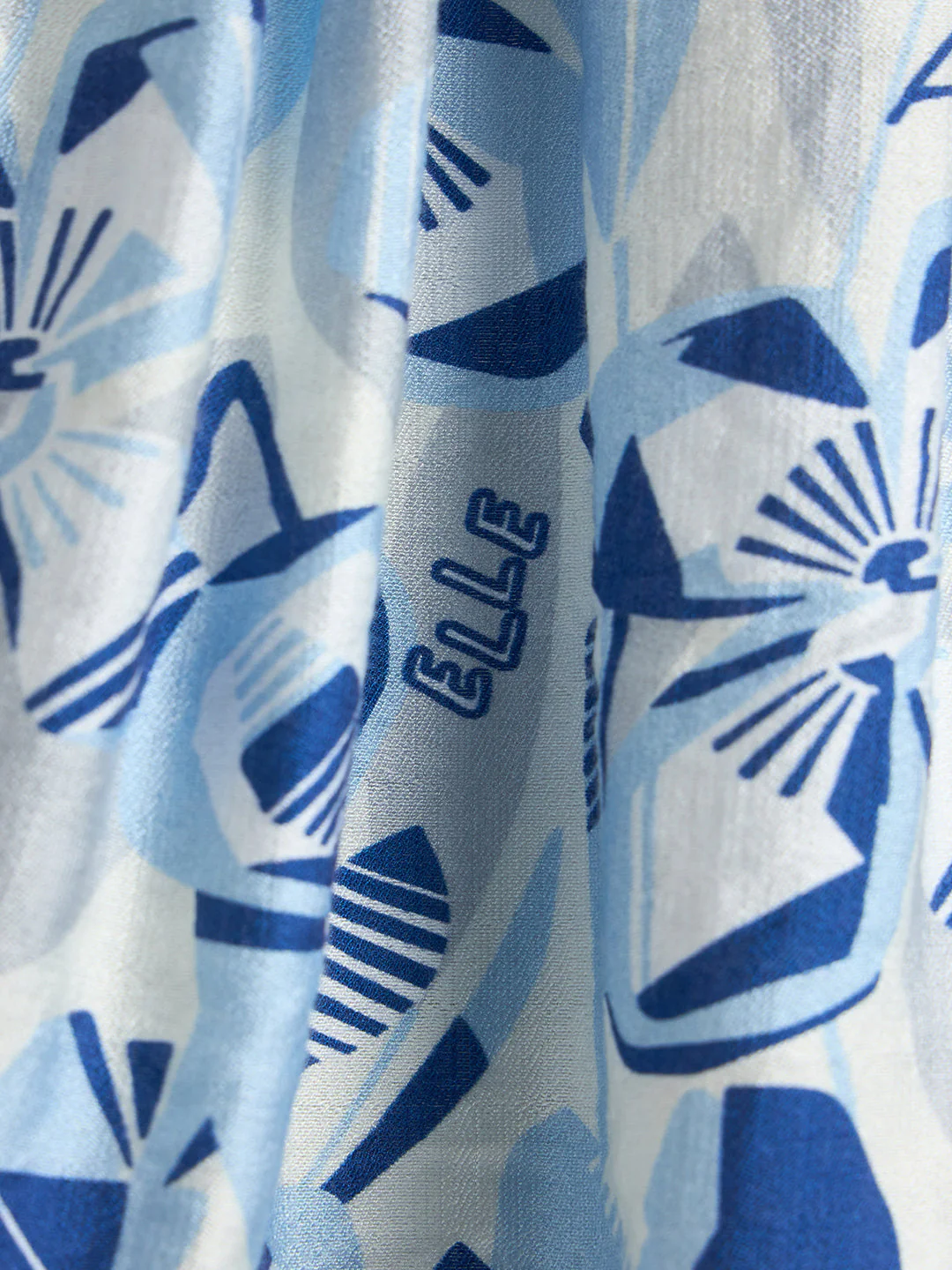 Elle Girls Blue Printed Fit & Flared Skirt - Image 5
